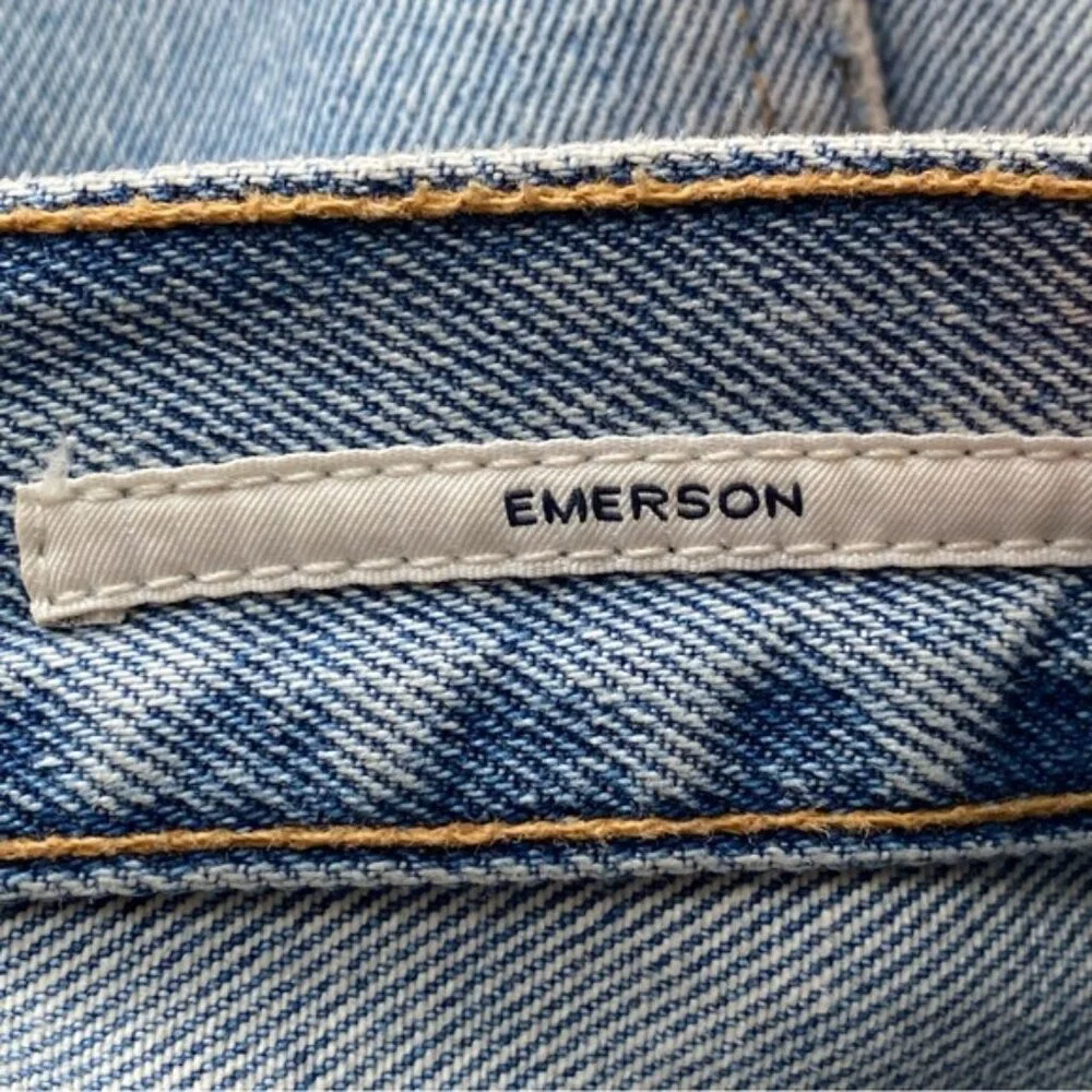 Citizens Of Humanity Emerson Slim Boyfriend Woman 32 Blue Sky Distressed Coastal - Picture 9 of 16
